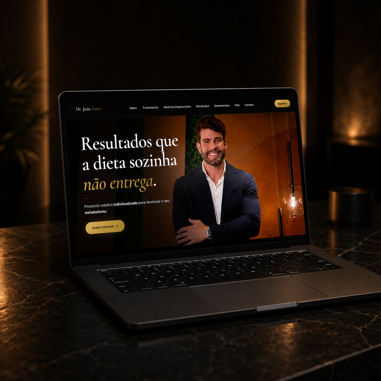 Site desenvolvido pela ZYON WEB para Dr. João Lima
