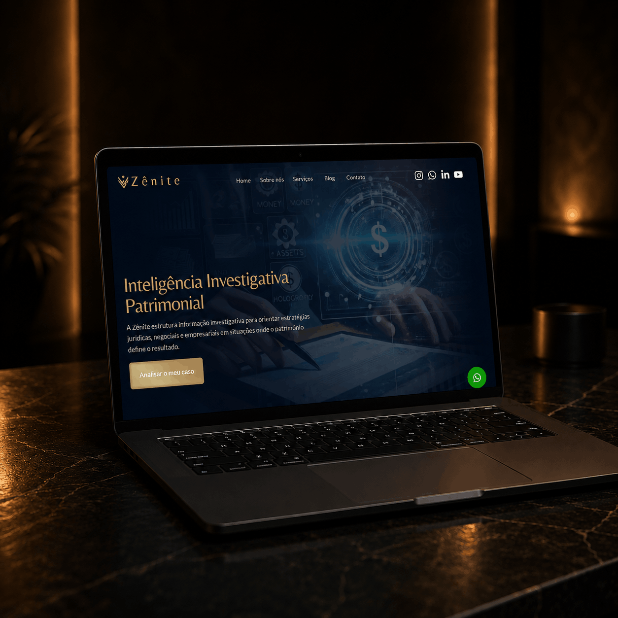 Site desenvolvido pela ZYON WEB para Zênite
