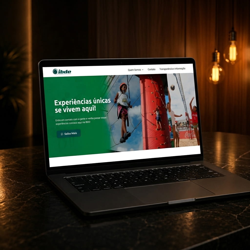 Site desenvolvido pela ZYON WEB para IBDE Sporte
