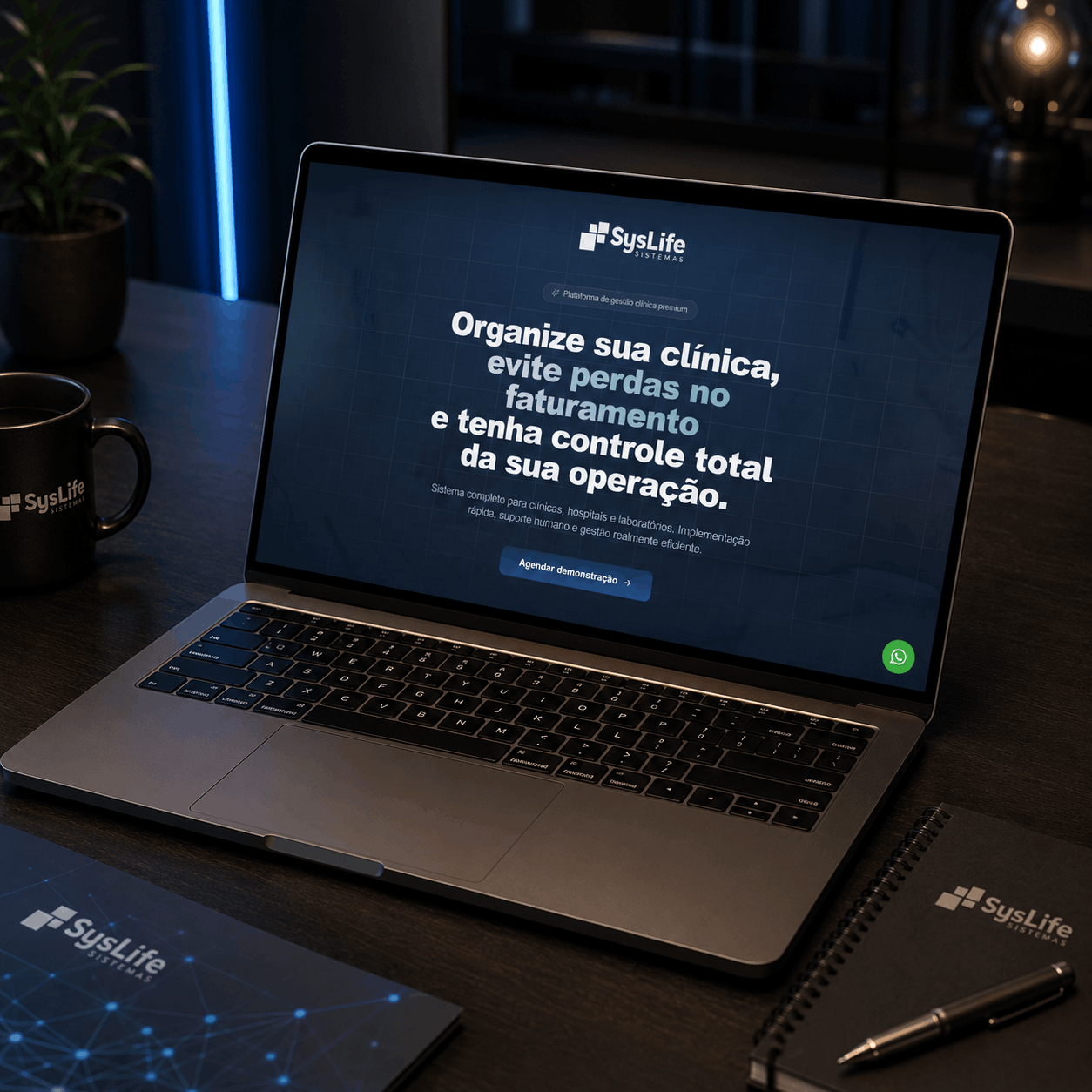 Site desenvolvido pela ZYON WEB para SysLife Sistemas